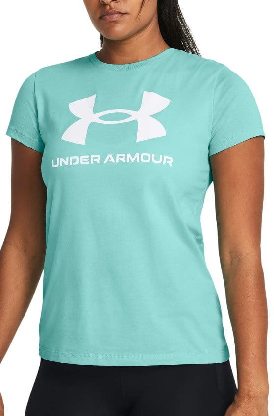 Тениска Under Armour UA W SPORTSTYLE LOGO SS-GRN