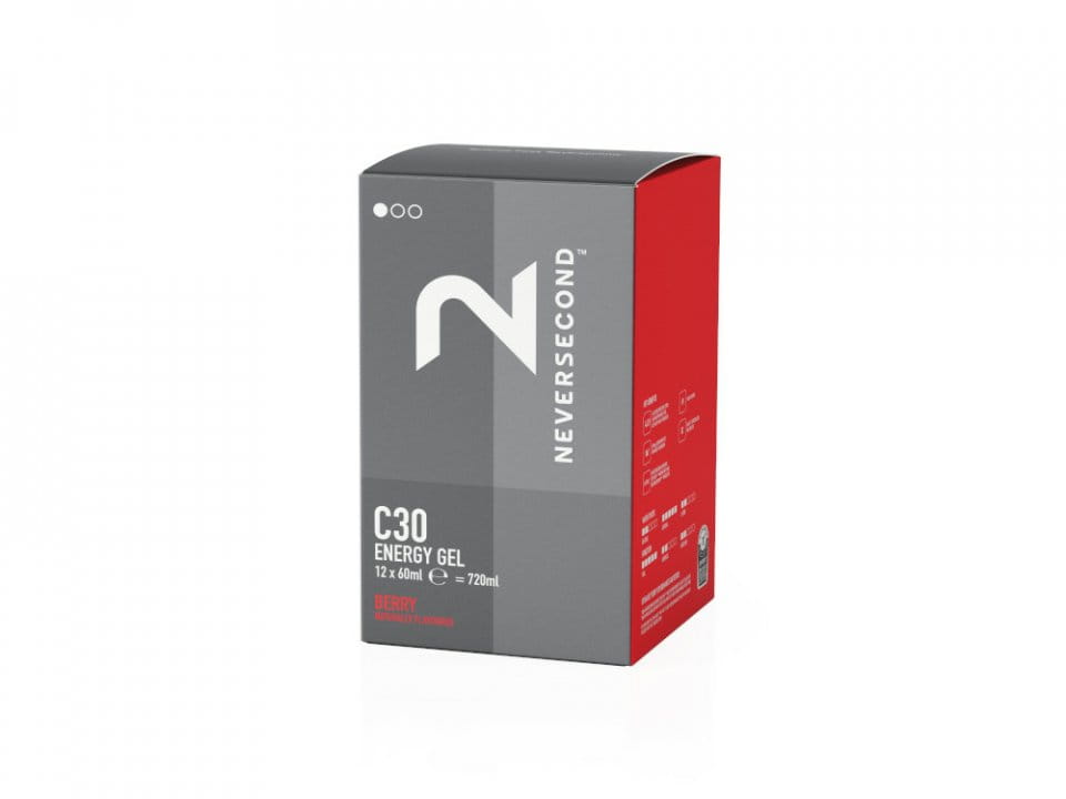 NEVERSECOND Енергиен гел C30 Berry 60 ml | 12 Саше Кутия