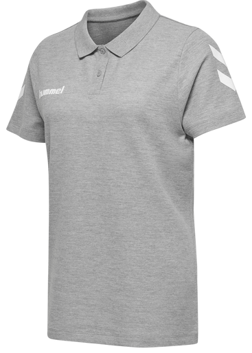Тениска Hummel Cotton Poloshirt Women Grey