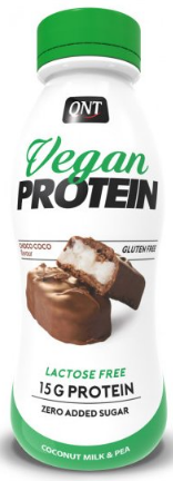 Boissons protéinées et smoothies QNT VEGAN SHAKE (15 g protein & low sugar) Lactose free 310 ml Choco-coco