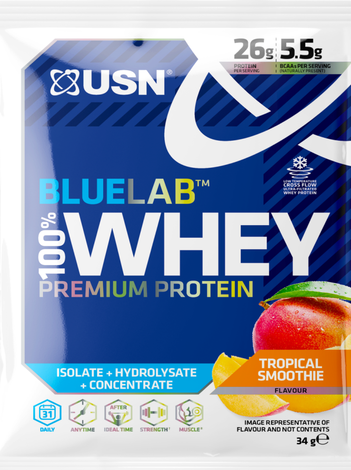 Суроватъчен протеин на прах USN 100% Premium BlueLab проба 34g